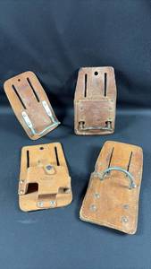lot 86 image: (4) Leather Tool Belt Holders