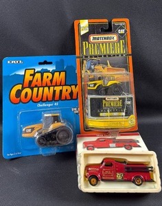 lot 109 image: Matchbox, ERTL, 1999 Readers Digest Association Die Cast Vehicles - CAT Tractors and Fire Truck