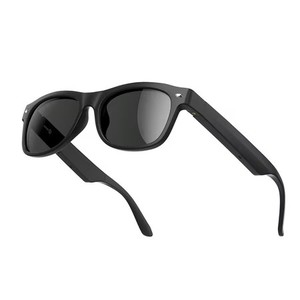 lot 4941 image: WeariQ Bluetooth Smart Glasses   Matte Black Audio Sunglasses   Black Polarized Lenses, Open-Ear Speaker, 10-Hour Playtime, Hands-Free Calls, Voice AssistantHands-Free Calls & Music