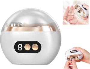 lot 5017 image: Electric Nail Clipper, 3 Speed Electric Nail Clippers for Seniors & Adults, Baby Electric Nail Trimmer with Display Screen, LED Light & Clip Storage, Automatic Nail Clipper for Fingernail (White)