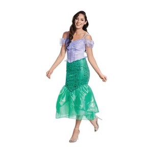 lot 5024 image: Womens Disney Princess Ariel Deluxe Costume, Size XL