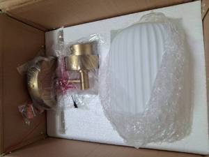 lot 5026 image: Gold Wall Scone