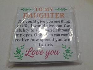 lot 5077 image: To My Daughter Small Sign