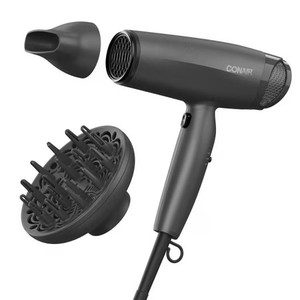 lot 5152 image: Conair Radiance Boost Hair Dryer, Nano-Quartz Technology, Includes Diffuser and Concentrator