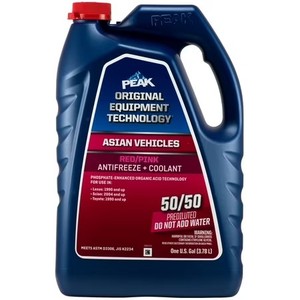 lot 5164 image: PEAK OET Antifreeze  Coolant for Asian Vehicles RedPink