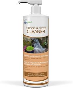 lot 5170 image: Aquascape 98890 Sludge and Filter Cleaner Treatment Liquid 500 ml16.9 oz for Pond Water Feature Waterfall and Garden