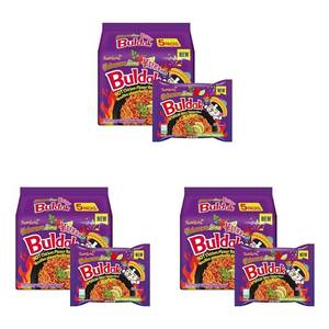 lot 5189 image: Samyang Buldak Spicy Ramen,Hot Chicken Ramen,Korean Stir-Fried Instant Noodle,Habanero Lime Flavor,1 Bag with 15 Pack
