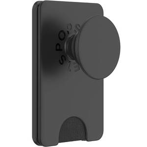 lot 1003 image: PopSockets Magnetic Phone Wallet with Grip and MagSafe, Magnetic Adapter Ring Included - Black - Retail $50