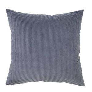 lot 1075 image: 18x18 Solid Ribbed Textured Square Throw Pillow Dusty Blue - freshmint Indoor Polyester, OEKO-TEX Certified, Zippered - Retail $60