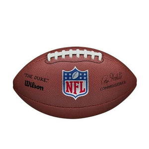 lot 9995 image: Wilson NFL The Duke Replica Football - Brown  Official Size - Retail $50
