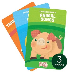 lot 1006 image: Yoto The Laurie Berkner Audio Card Collection (3 Card Pack) Music & Creativity Learning System for Preschool & Kindergarten - Retail $25