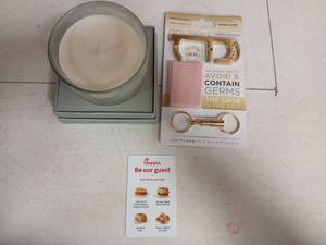 lot 1023 image: GoldKey Antimicrobial Hand Tool with Candle and Chick-fil-A Gift Card - Retail $40