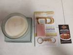 Silver Sage Leaf Soy Blend Candle, Antimicrobial Copper Alloy Goldkey, and Coupon - Retail: $45