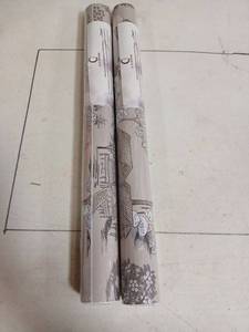 lot 29806 image: CiCiwind Peel and Stick Wallpaper Blue and White Wallpaper Toile Removable Self-Adhesive Wall Paper for Bedroom Bathroom Vintage Contact Paper for Walls Covering 16Inx78.7In Set of 2 - Retail $15