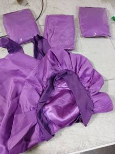 lot 41974 image: Purple Sleeping Cap, Set Of 4 For Long Hair - Retail $15