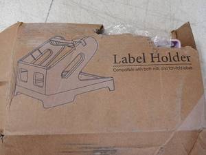 lot 41979 image: Label Holder Dispenser for Roll and Fan-Fold Labels - Retail $15