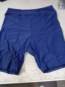 lot 41980 image: Womens Blue Athletic Compression Shorts Size L - Retail $15