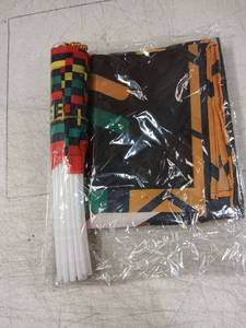 lot 41988 image: Juneteenth Endurance Backdrop And Flag Decoration Set - Retail $15