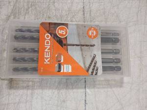 lot 41990 image: Kendo 5-Piece Professional Drill Bit Set - Retail $8