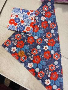 lot 41993 image: Floral Print Dog Bandana Set Of 2 - Retail $8