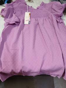 lot 41996 image: Purple Polka Dot Shirt Size Large - Retail $15