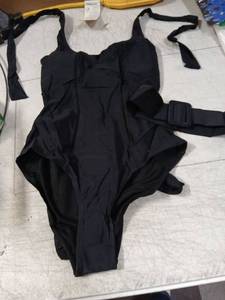 lot 42007 image: Womens One Piece Bathing Suit with Belt Size S - Retail $25