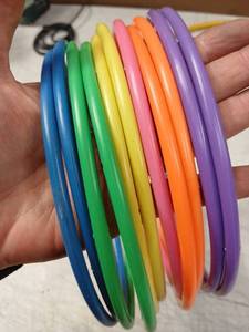 lot 42021 image: Colorful Plastic Rings Set Of 11 - Retail $5