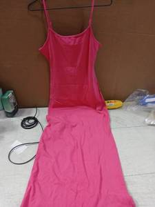 lot 42026 image: Pink Ribbed Bodycon Dress Size Medium - Retail $8