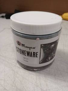 lot 42028 image: Mayco Stoneware SW121 Smoke Ceramic Glaze - Retail $8