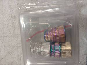 lot 42070 image: Set Of 4 Metal Thimbles - Retail $15