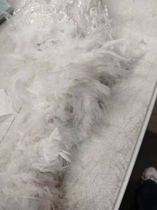 lot 42078 image: White Feather Boa Costume Accessory 2 Yards 80 Grams - Retail $8