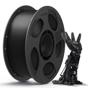 lot 21972 image: ANYCUBIC PLA 3D Printer Filament, 3D Printing PLA Filament 1.75mm Dimensional Accuracy - 0.02mm, 1KG Reusable Spool (2.2 lbs), Black - Retail $15