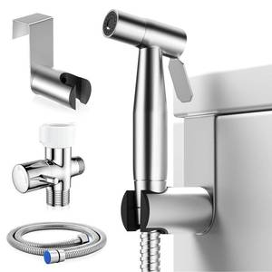 lot 21981 image: BRITULIF Handheld Bidet Sprayer for Toilet, Jet Sprayer for Toilet Muslim Shower, Adjustable Cloth Diaper Sprayer Bidets Attachment for Toilet, Toilet Bidet Sprayer with Bidet Hose for Feminine Wash - Retail $19