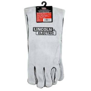 lot 29722 image: Lincoln Electric Welding Gloves  Grey Leather Lined Gloves - 1 Pack - Retail $58
