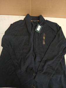 lot 29736 image: Tommy Hilfiger Mens Navy Blue Full Zip Jacket XXL - Retail $100