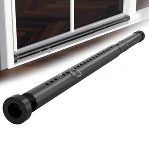 lot 29747 image: Sliding Door Security Bar 17.5-50 inch Adjustable Patio Door Security bar, Heavy Duty Window Security Bars Inside for Sliding Glass Door Home Apartment Bedroom(Black) - Retail $18