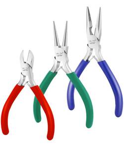 lot 29754 image: Mr. Pen- Pliers for Jewelry Making, 3 Pack, Chain Nose, Round Nose Pliers Set and Wire Cutter for Beading, Wire Wrapping, Jump Rings, Jewelry Repair, Crafting, DIY - Retail $6