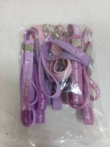 lot 31539 image: Purple Motivational Keychains with Metal Rings - Retail $5