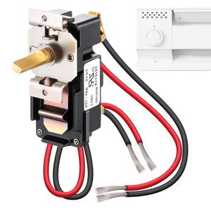 lot 31551 image: Feekoon Built in Thermostat Compatible with Cadet, Electric Baseboard Heater Thermostat, 22 Amp, 240208120 Volt(1 Pack,Double Pole) - Retail $22