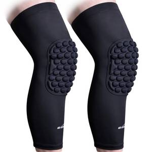 lot 31557 image: COOLOMG Basketball Knee Pads Youth Kids Adult Football Protective Padded Knee Compression Sleeves Black S - Retail $20