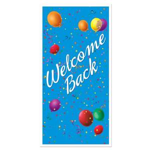 lot 31560 image: Welcome Back Door Cover Party Accessory (1 Count) (1Pkg) - Retail $7