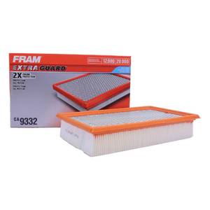 lot 44296 image: FRAM Extra Guard CA9332 Replacement Engine Air Filter for Select Ford, Lincoln, and Mercury Models, Provides Up to 12 Months or 12,000 Miles Filter Protection