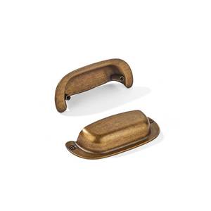 lot 44325 image: khtumeware 10 Pack 3(76mm) Hole Center Vintage Drawer Retro Pulls Antique Brass Cabinet Bin Cup Pulls Bathroom Hardware Cabinet Handles Drawer Handles Knobs - Retail $30