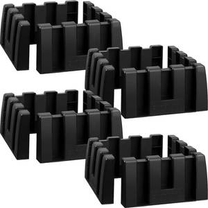 lot 44347 image: Datanly 6 Pack Car Trunk Organizer Blocks for Back of SUV Multipurpose Car Storage Organizer Blocks Trunk Divider Available to Wool Carpet for Truck SUV Van Cargo - Retail $30