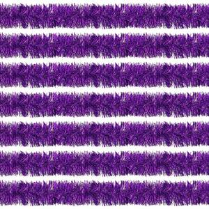 lot 44352 image: 100 Feet Purple Tinsel Garland Christmas Foil Tinsel Garland Decoration Metallic Banner Wall Hanging Tinsel Streamers Garland for Christmas Tree Birthday Party Decorations (3.54 x 100, Purple) - Retail $13