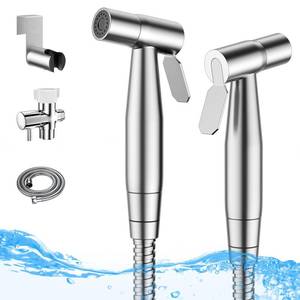lot 44360 image: Arofa Handheld Bidet Sprayer for Toilet - 2 Pack Bidets Faucet for Existing Toilets Cloth Diaper Jet Sprayer, Stainless Steel Muslim Shower with Bidet Hose for Feminine Wash - Retail $47