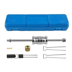 lot 44363 image: maXpeedingrods Fuel Injector Puller Remover Tool Kit Compatible with Ford Volvo 1.0L 1.5L 1.6L 1.8L 2.0L 2.3L 2.7L 3.5L Replace 310-206, 9997410 Fuel Injector Extractor Tool Slide Hammer Puller Set - Retail $59