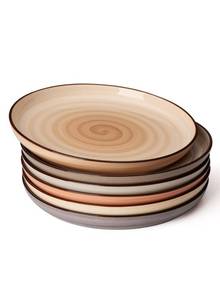 lot 62648 image: Sweese Porcelain Dinner Plates Set of 6-10 Inch Round Dish Set for Meals, Microwave Dishwasher Safe, Elegant for Parties, Weddings, Restaurants - Retail $59