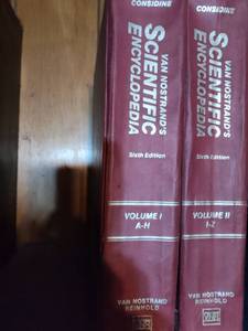 lot 14 image: Van Nostrands Scientific Encyclopedia 6th Edition - Complete 2 Volume Set