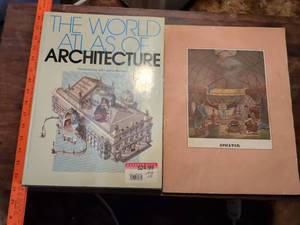 lot 47 image: The World Atlas of Architecture Book with Illustrated Shelter Chart